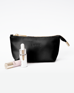 Beauty case in pelle NOAH - nero