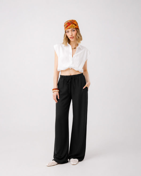 Pantaloni morbidi in viscosa - 85575