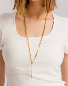 Collana lunga con croce - ECL2569