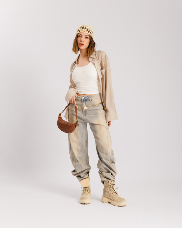 Jeans Ballon sabbiato - 9541