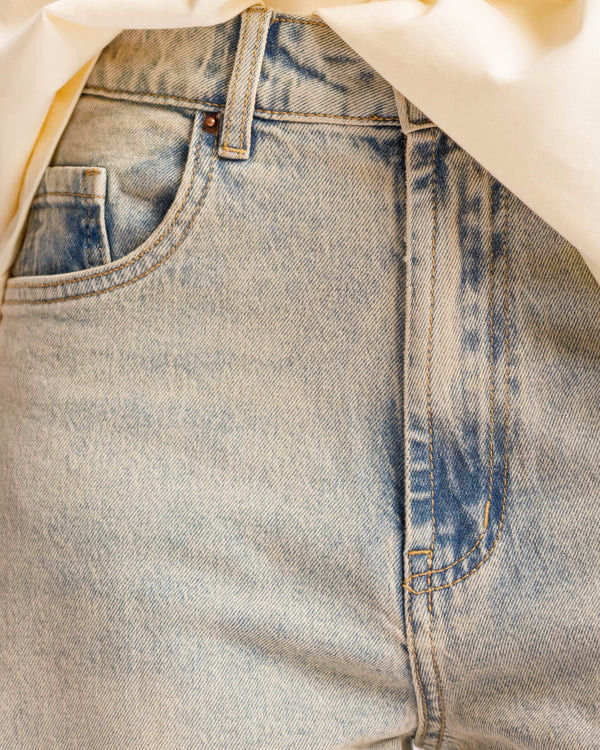 Jeans barrel fit sabbiato - 9475
