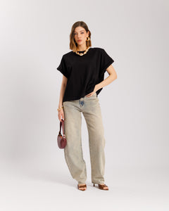 T-shirt in cotone dettaglio - H15303