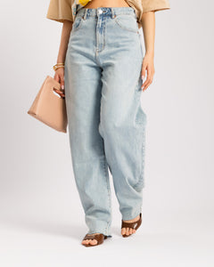 Jeans barrel fit blu chiaro - 9473