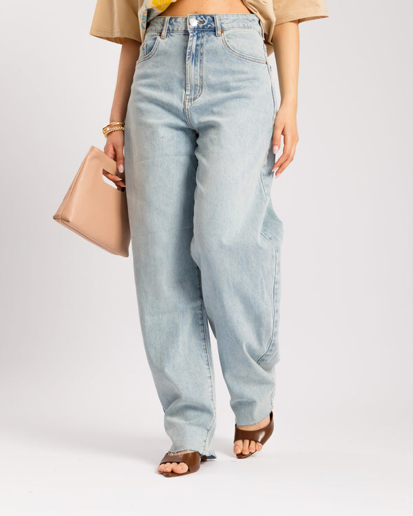 Jeans barrel fit blu chiaro - 9473