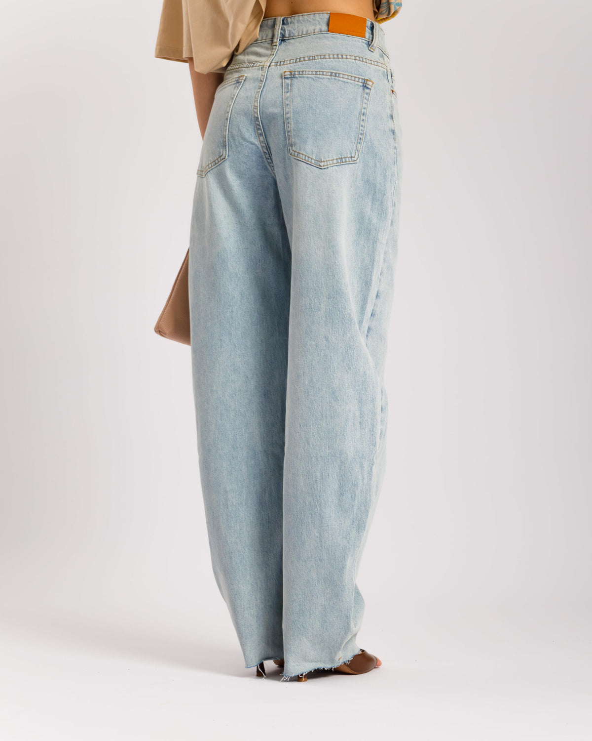 Jeans barrel fit blu chiaro - 9473