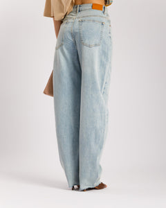 Jeans barrel fit blu chiaro - 9473