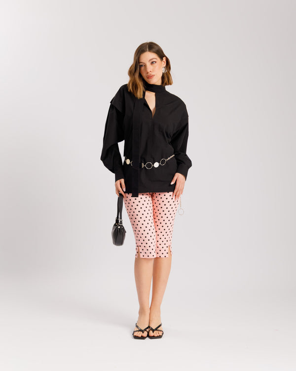 Pantaloni capri pois ROSA - P15297