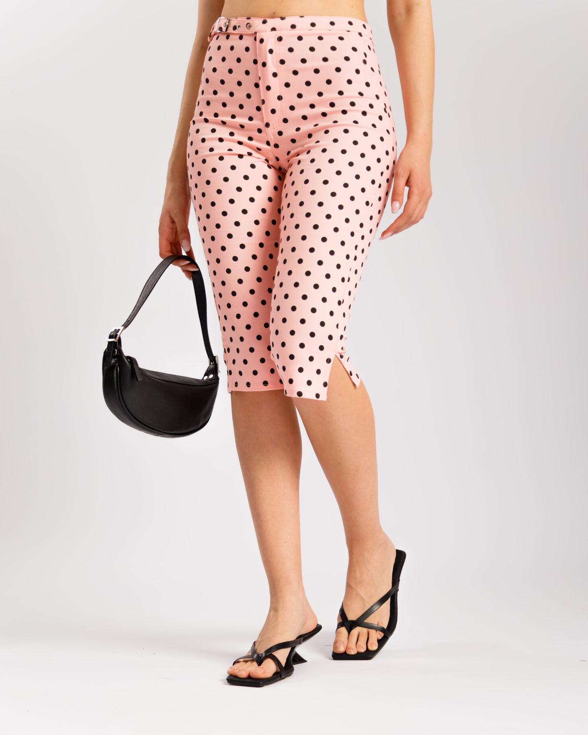 Pantaloni capri pois ROSA - P15297