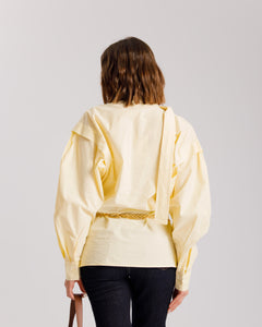 Camicia in cotone con foulard - H13757