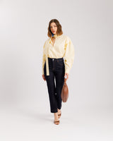 Jeans straight capri - H3042