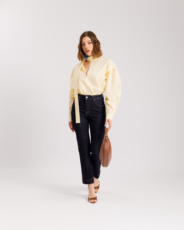 Jeans straight capri - H3042