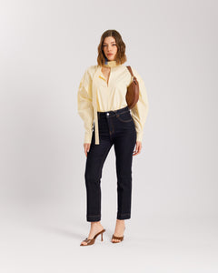 Jeans straight capri - H3042