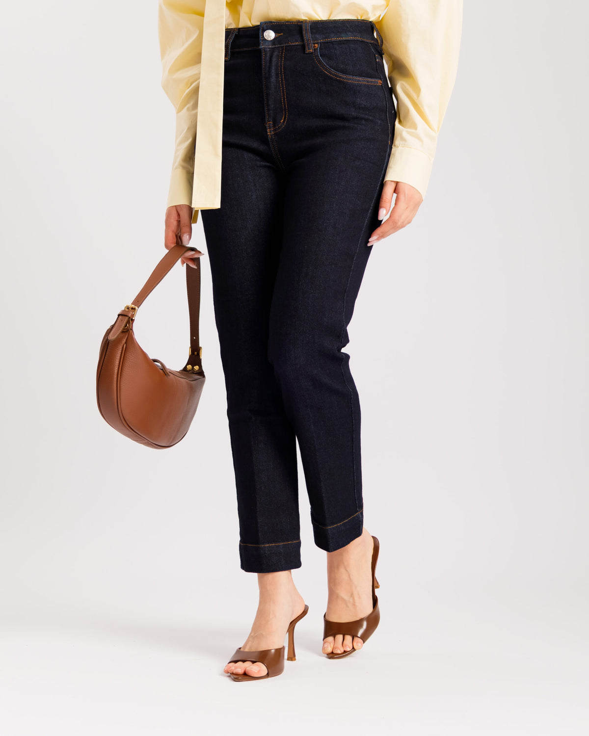 Jeans straight capri - H3042