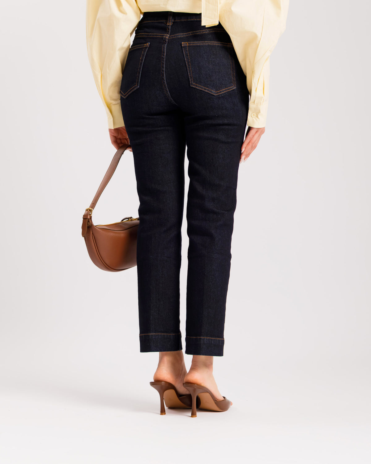 Jeans straight capri - H3042