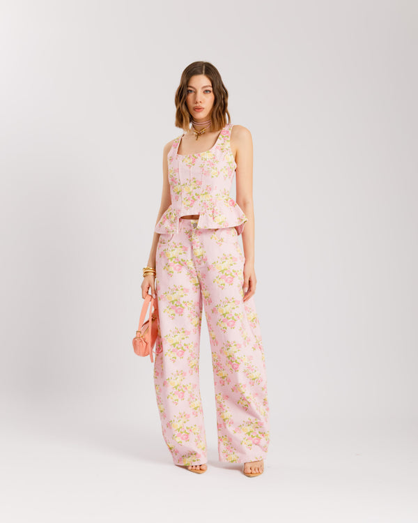 Coord-set denim flower ROSA - EC13897