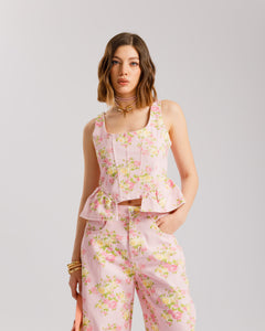 Coord-set denim flower ROSA - EC13897