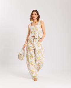Coord-set denim flower AZZURRO - EC13897