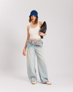 Shorts culotte a quadretti - PJ15252