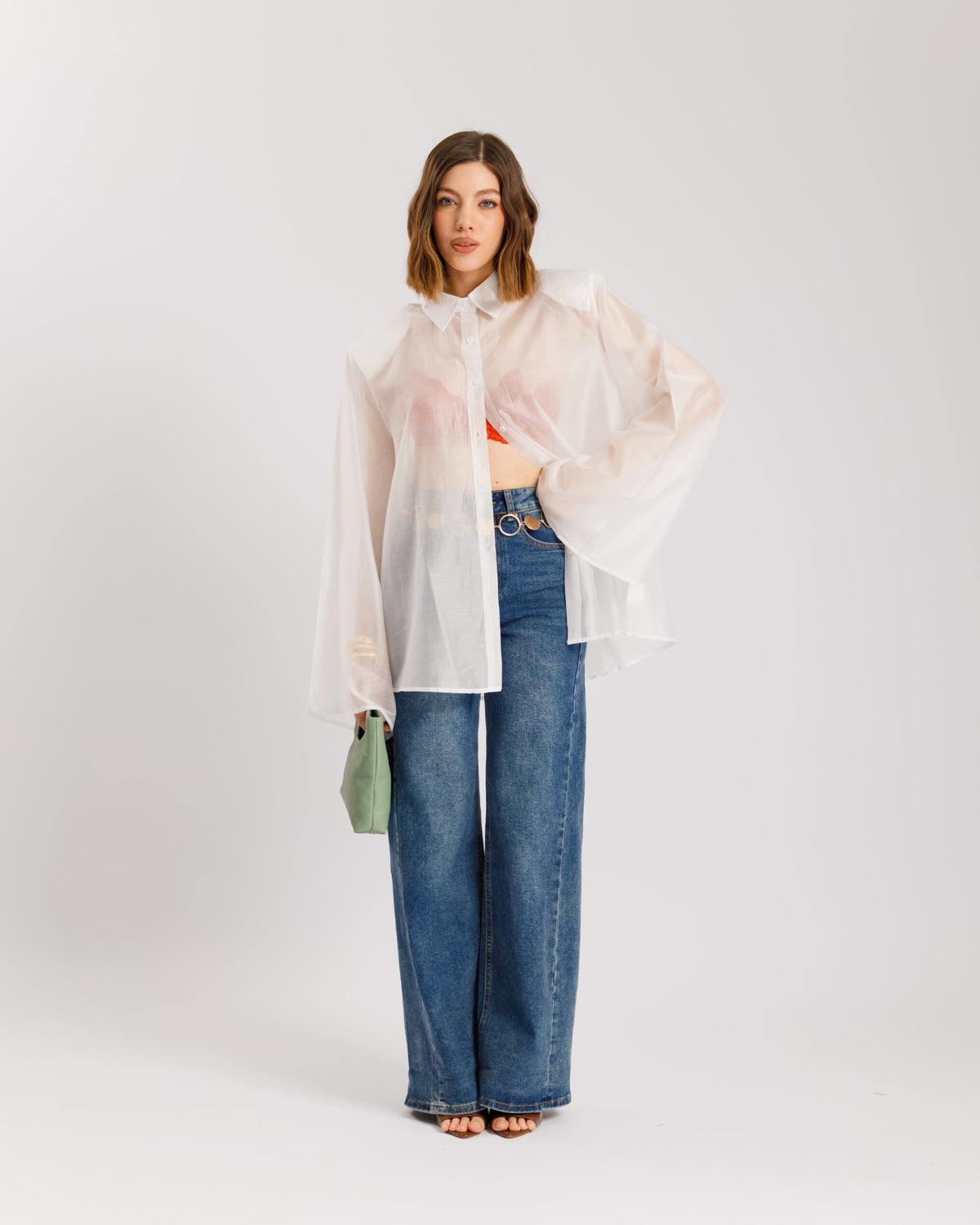 Camicia in seta con spalline - H15295