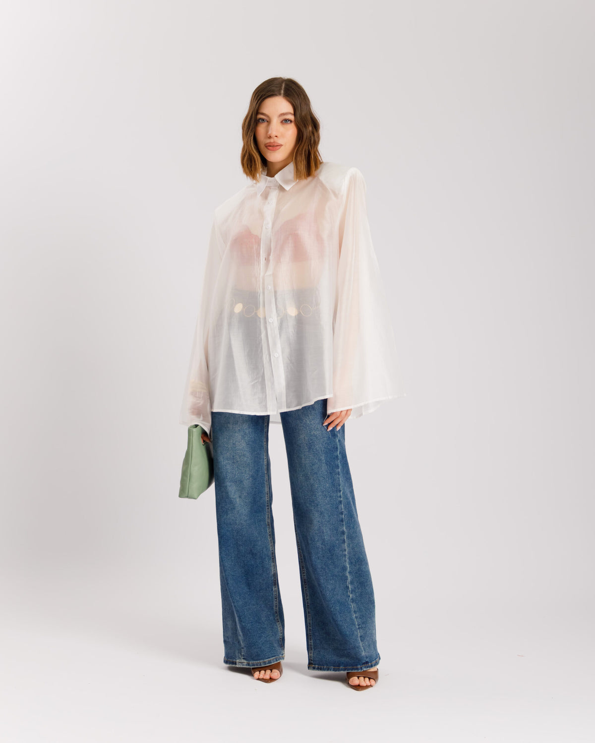 Camicia in seta con spalline - H15295