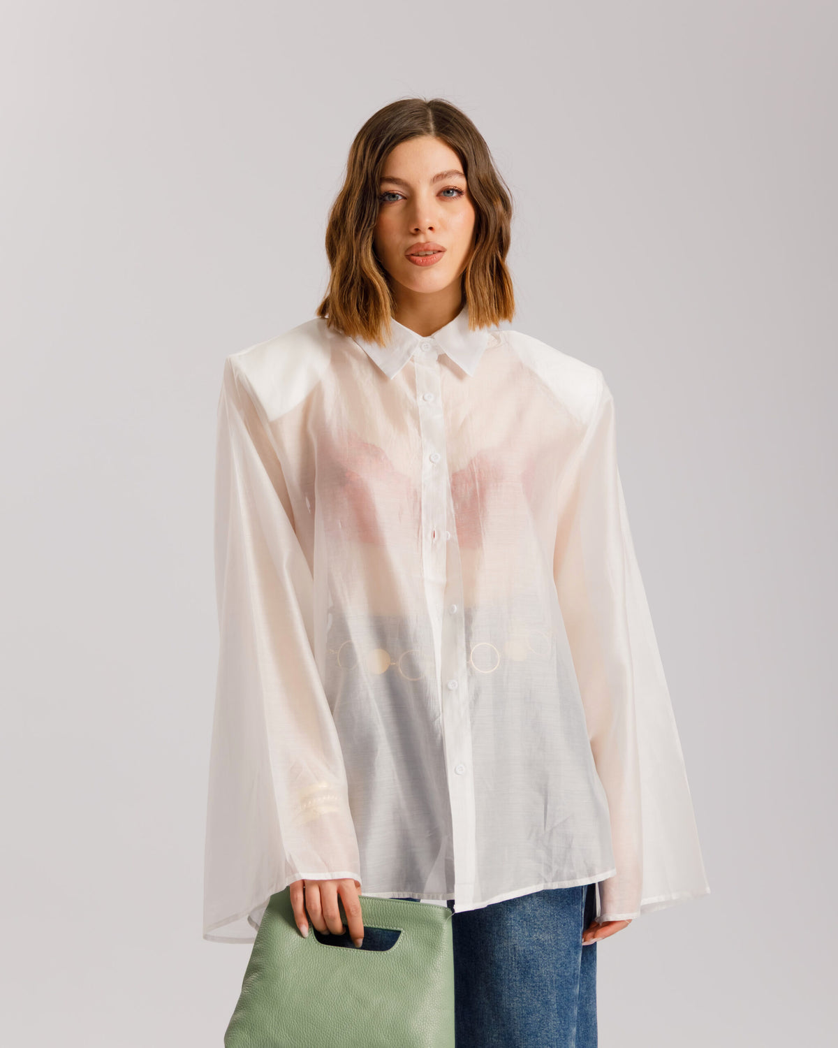 Camicia in seta con spalline - H15295