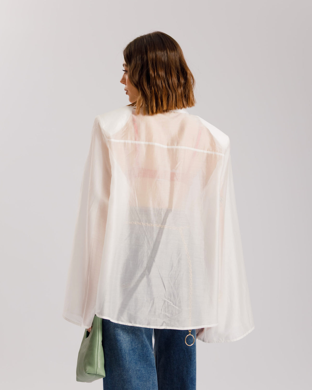 Camicia in seta con spalline - H15295