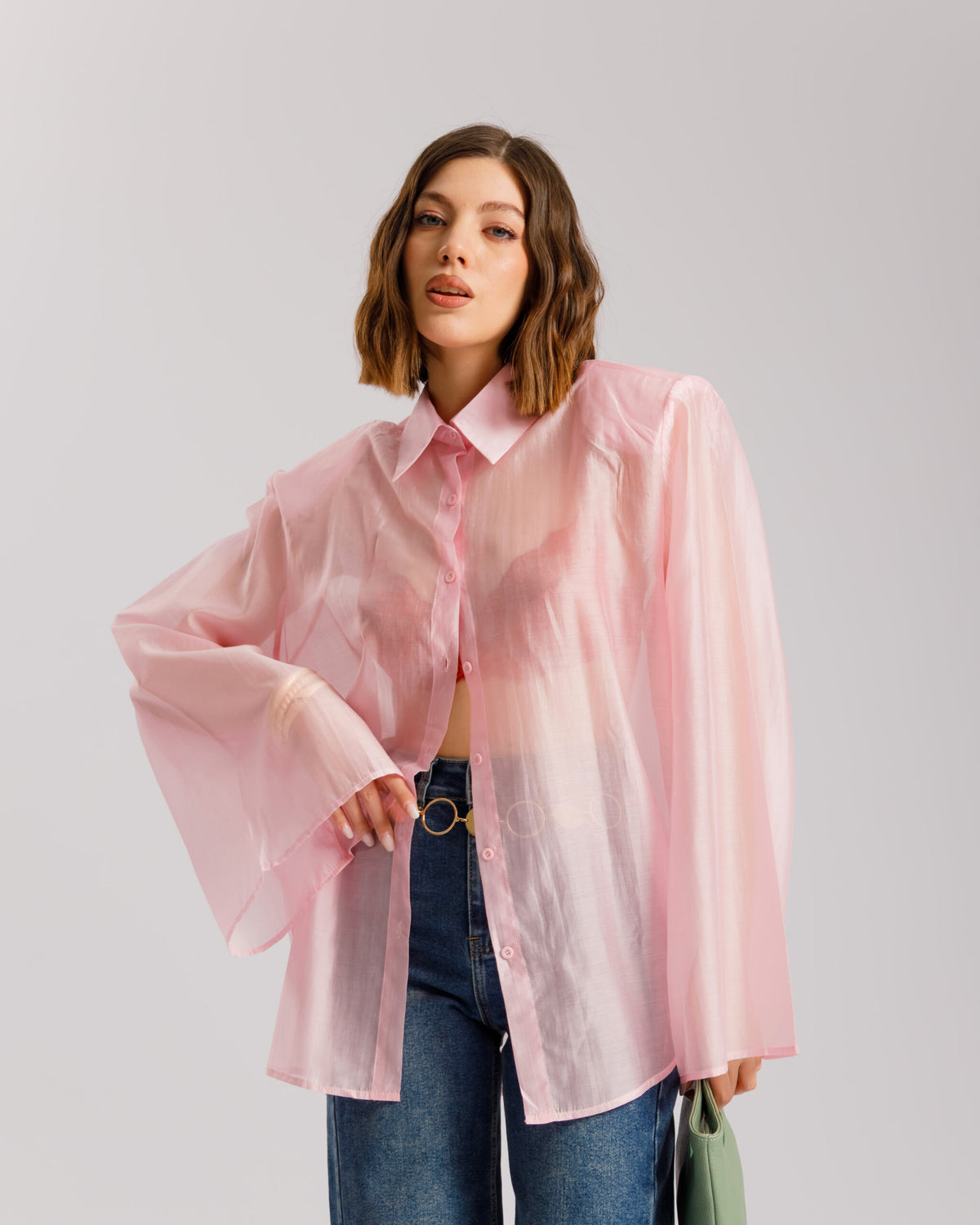 Camicia in seta con spalline - H15295