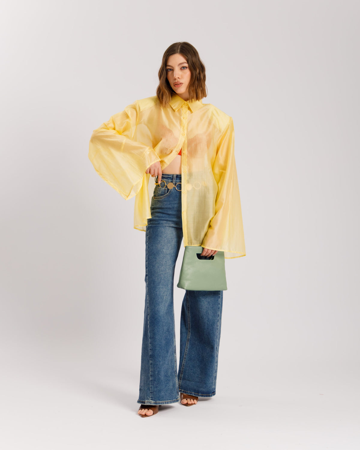Camicia in seta con spalline - H15295