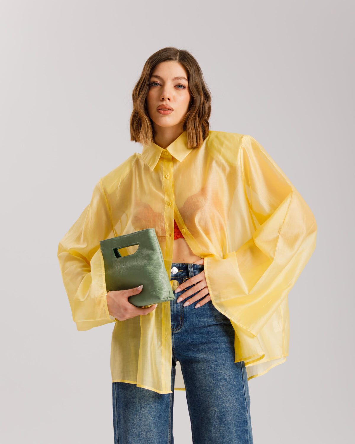 Camicia in seta con spalline - H15295