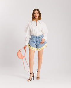 Shorts a campana con pois DENIM - PJ15062