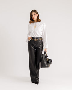 Pantaloni in finta pelle - VS9022