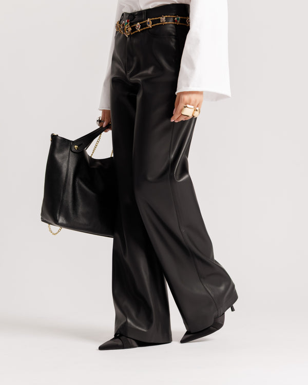 Pantaloni in finta pelle - VS9022