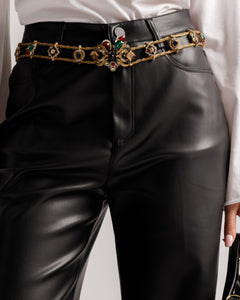 Pantaloni in finta pelle - VS9022