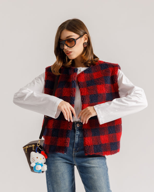 Gilet a quadroni - 9520