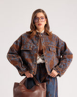 Veste en jean floquée - U63632