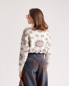 Cardigan zip bandana PANNA - AT9637