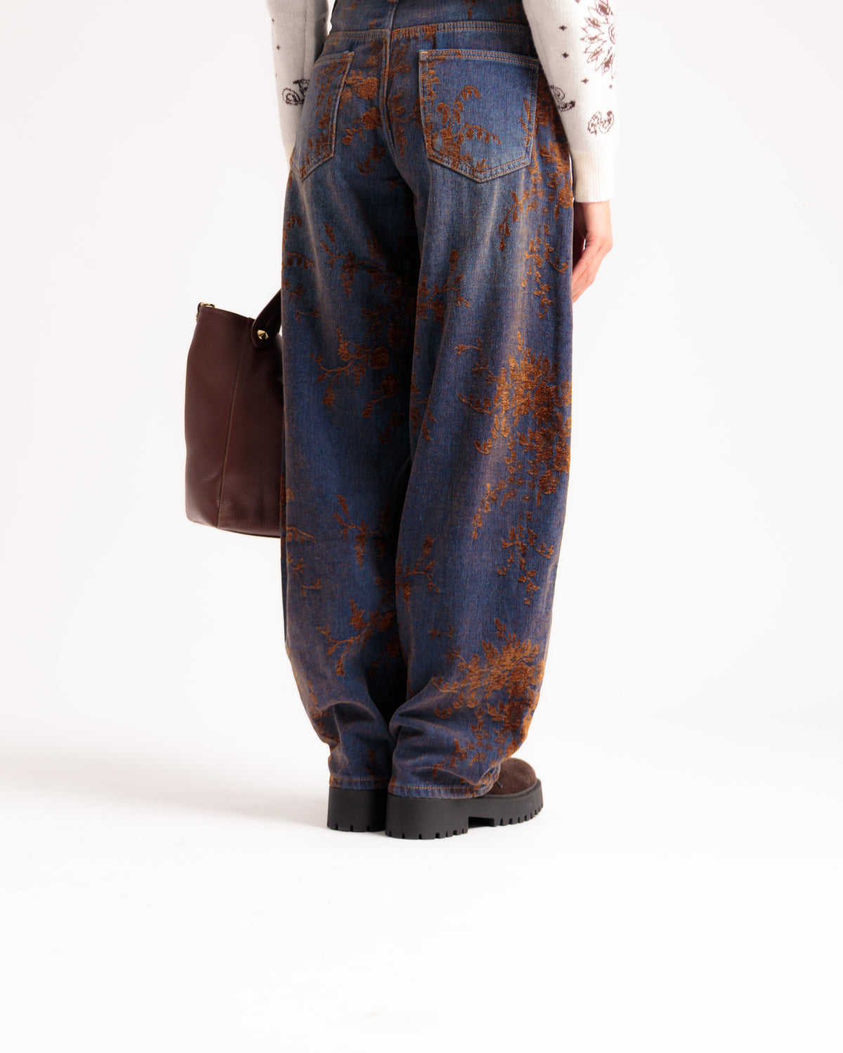 Jeans barrel fit floc - L1002