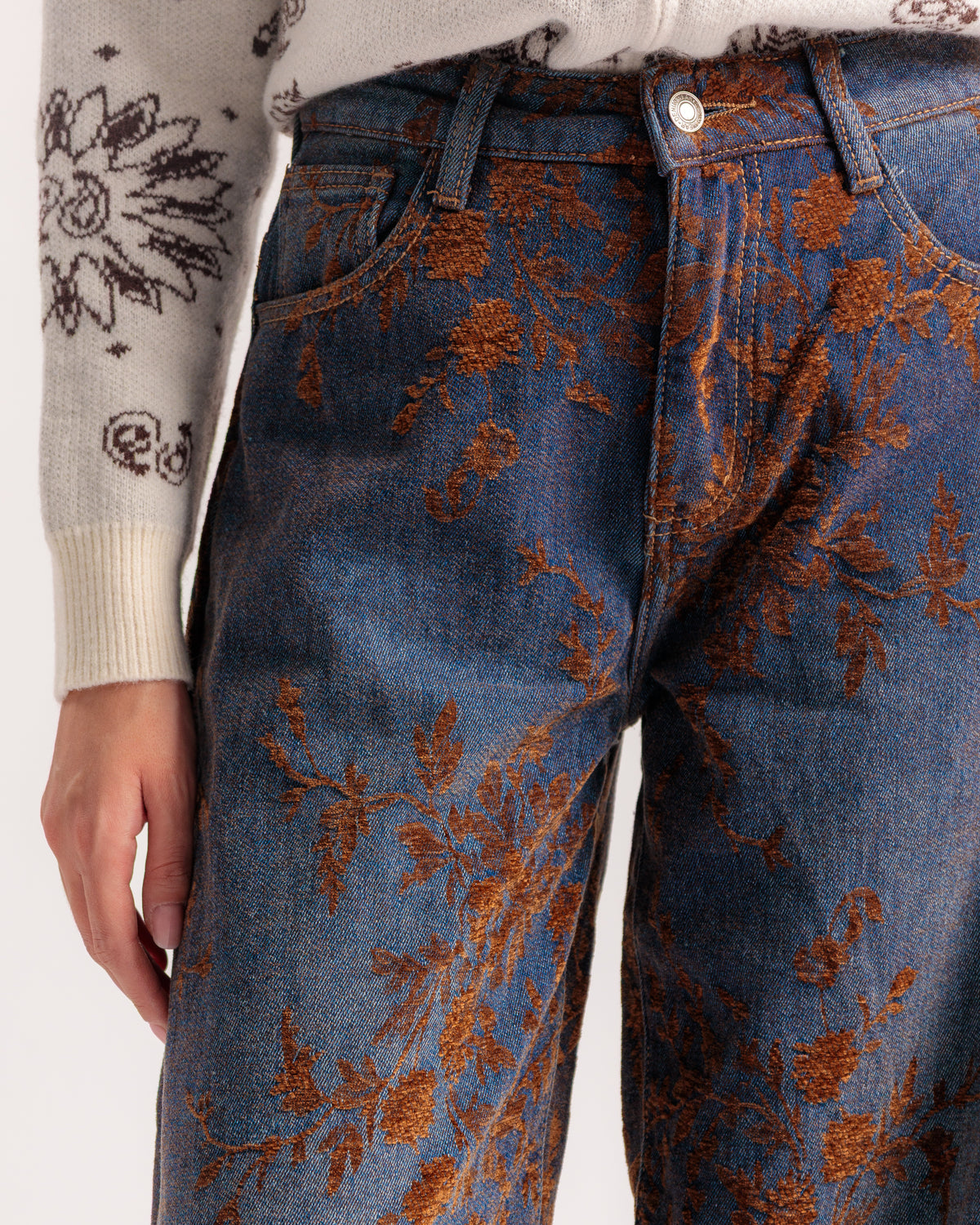 Jeans barrel fit floc - L1002