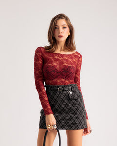 Maglia in pizzo BORDEUAX - H17013