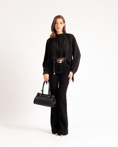 Camicia con colletto e pizzo - H16690