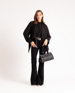 Camicia con colletto e pizzo - H16690