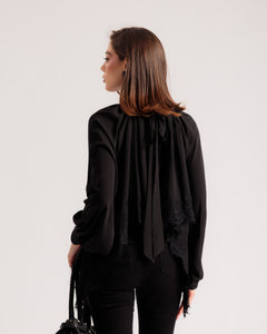 Camicia con colletto e pizzo - H16690