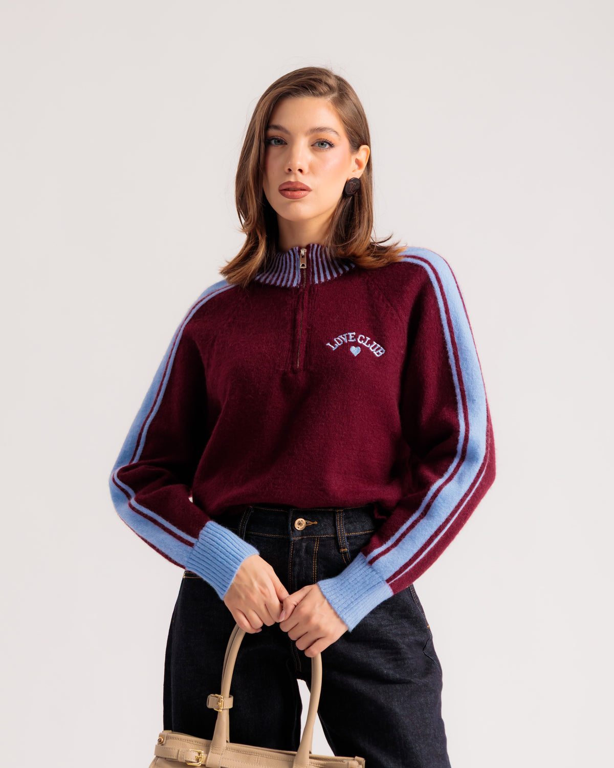 Pull LOVE zippé - AT8632