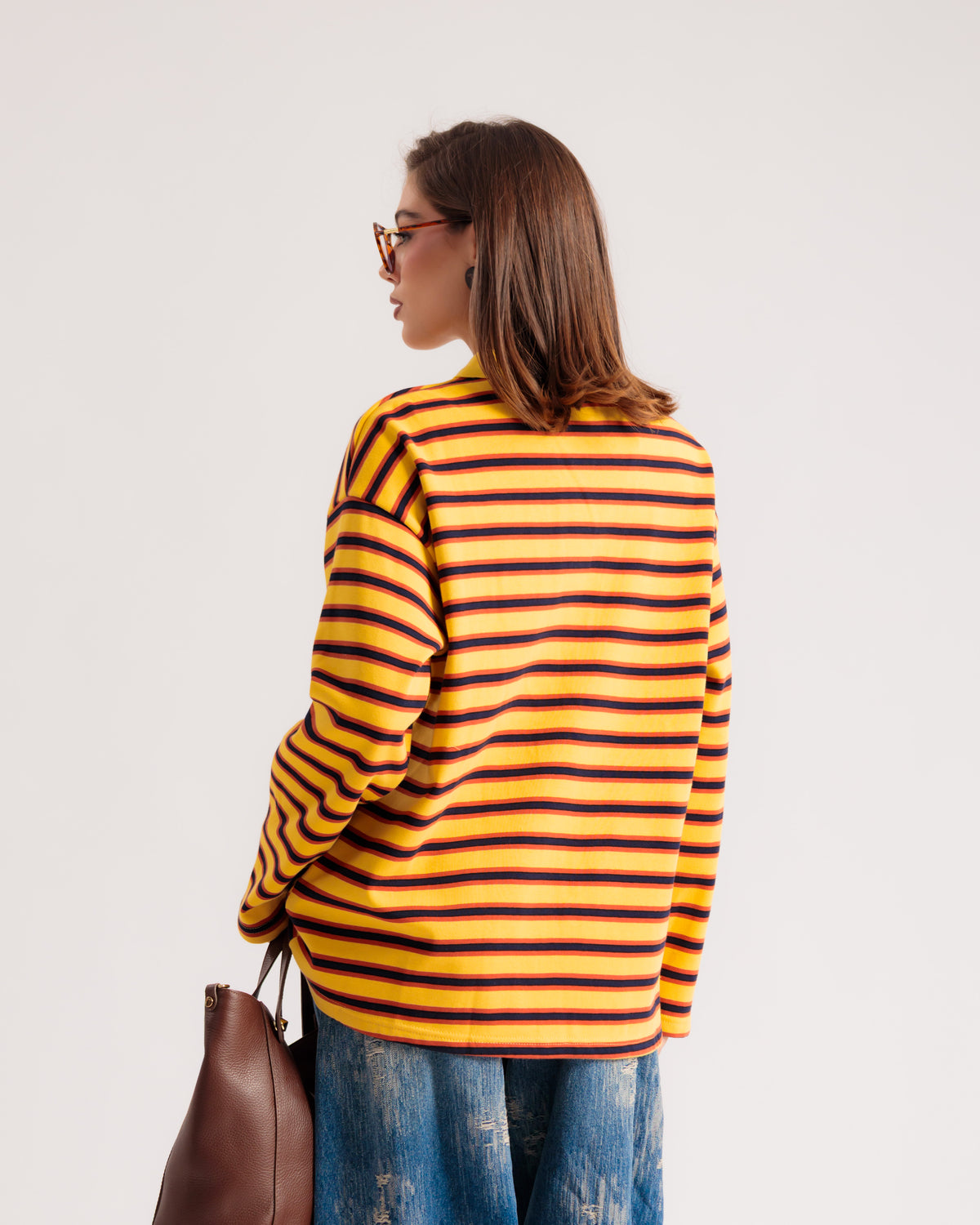Maglia polo righe gialla - H16912-1