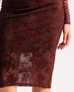 Jupe midi en tulle - J16993