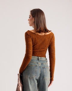Maglia in pizzo scollata - H17016