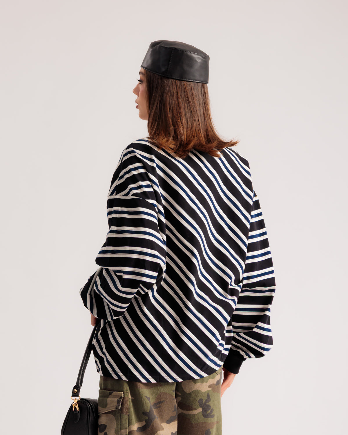 Pull polo à rayures - H13093