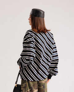 Pull polo à rayures - H13093