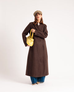 Manteau long MARRON - 9207