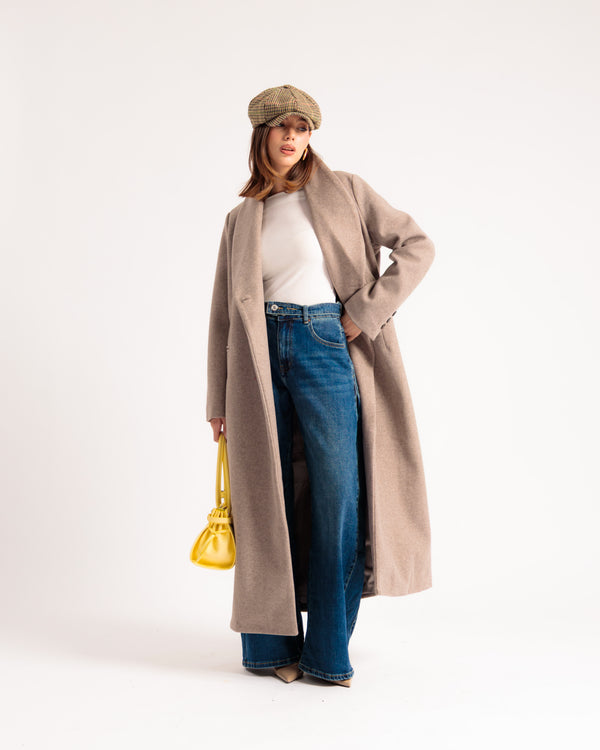 Manteau long TAUPE - 9207
